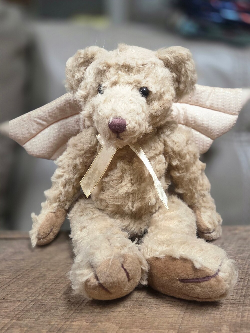 Beautiful Vintage RUSS Gabriel Angel Plush Bear ~ Bin PP